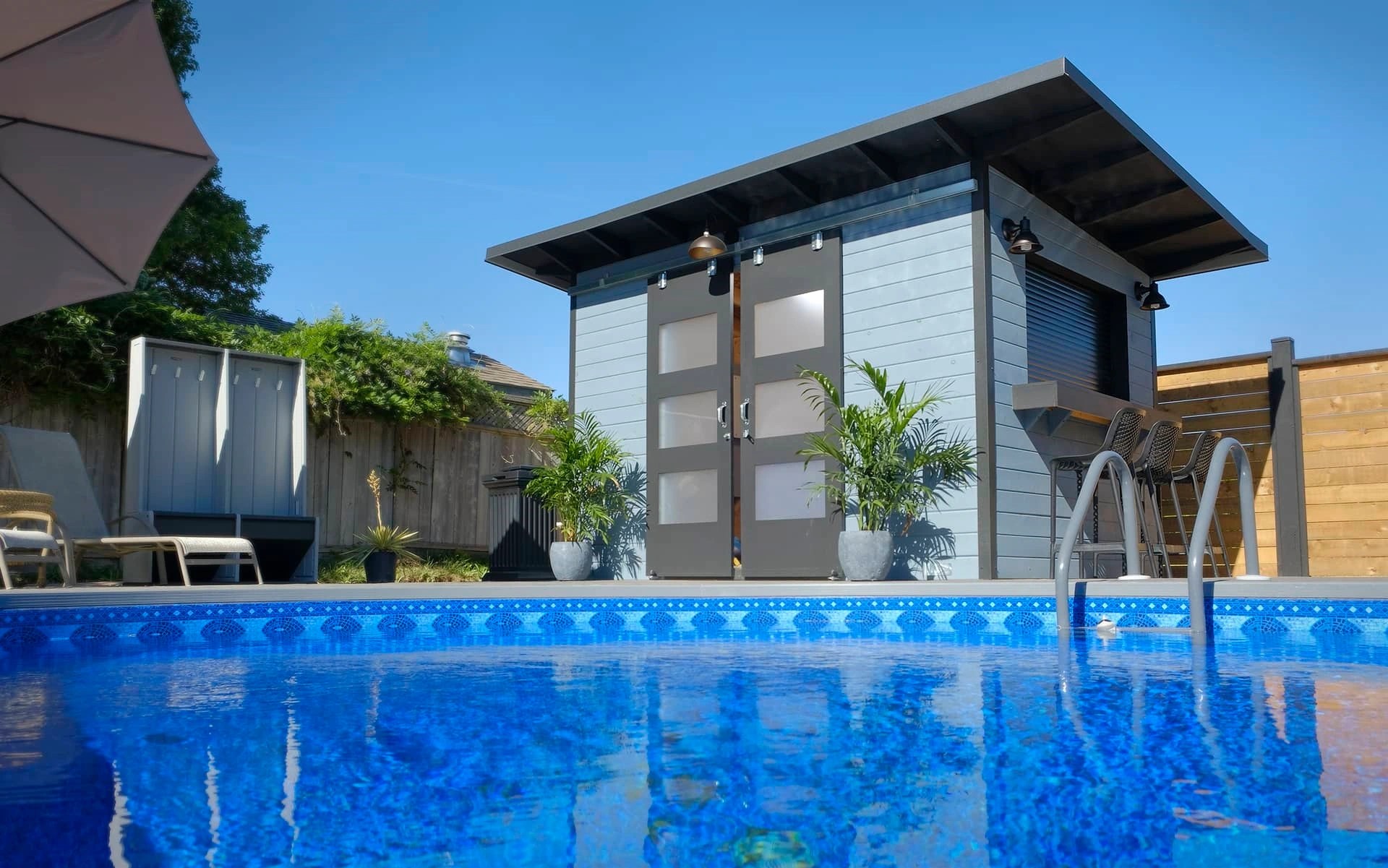 Backyard Bar Shed Cabana Pool Bar Toronto Backyard Escape Studios